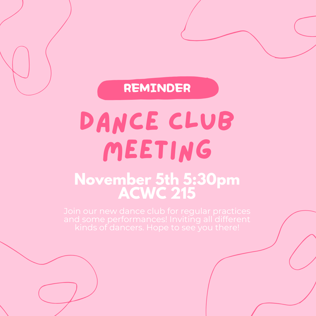 Come to the Mountie Dance Club's First Info Meeting!