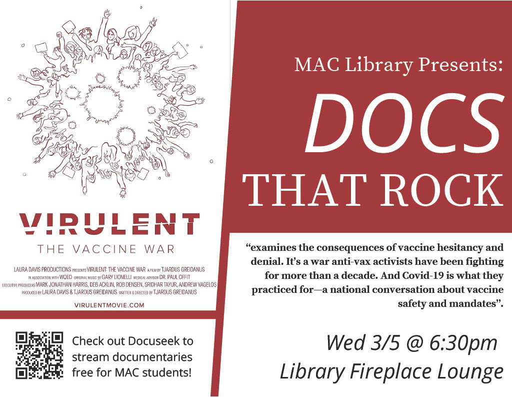 Docs that Rock: Movie Night at the Success Commons and Library