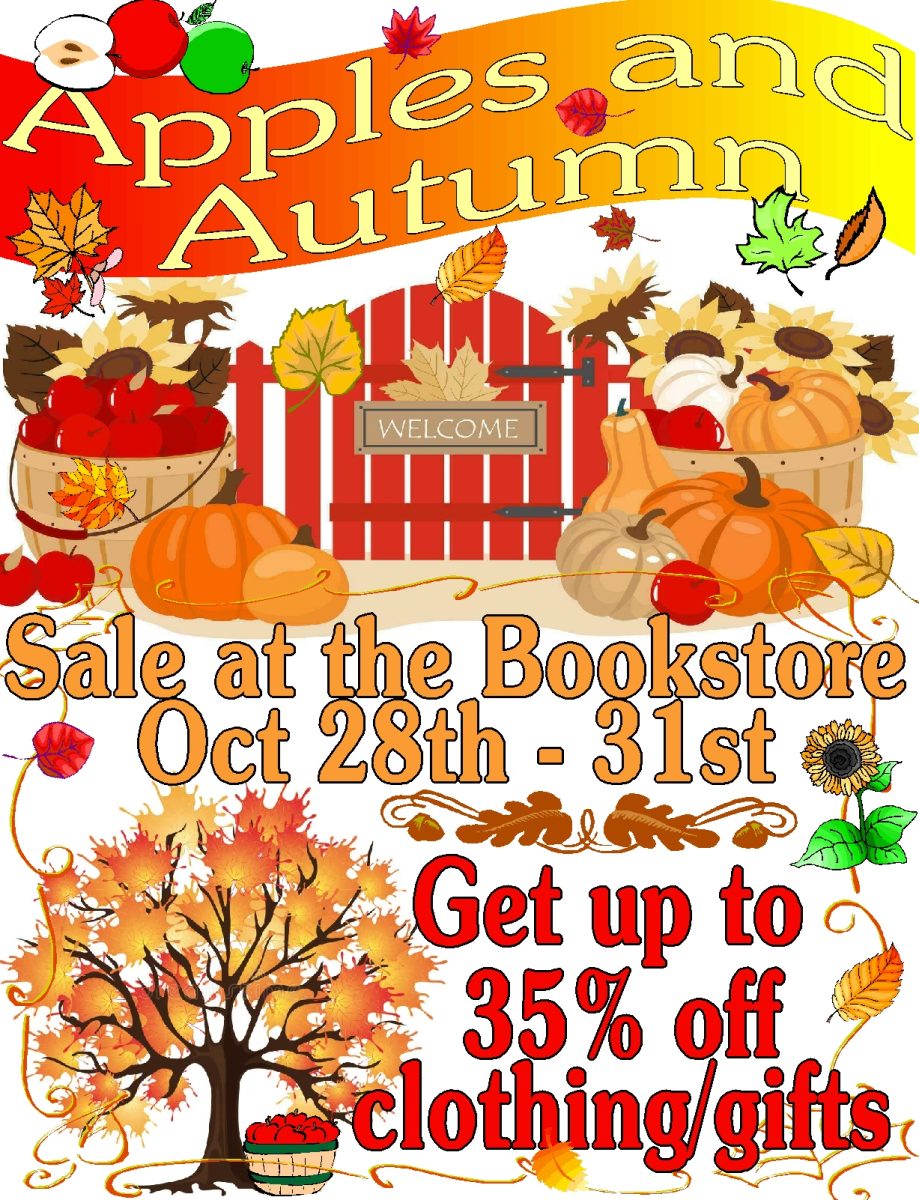 Apples & Autumn Sale at the Bookstore