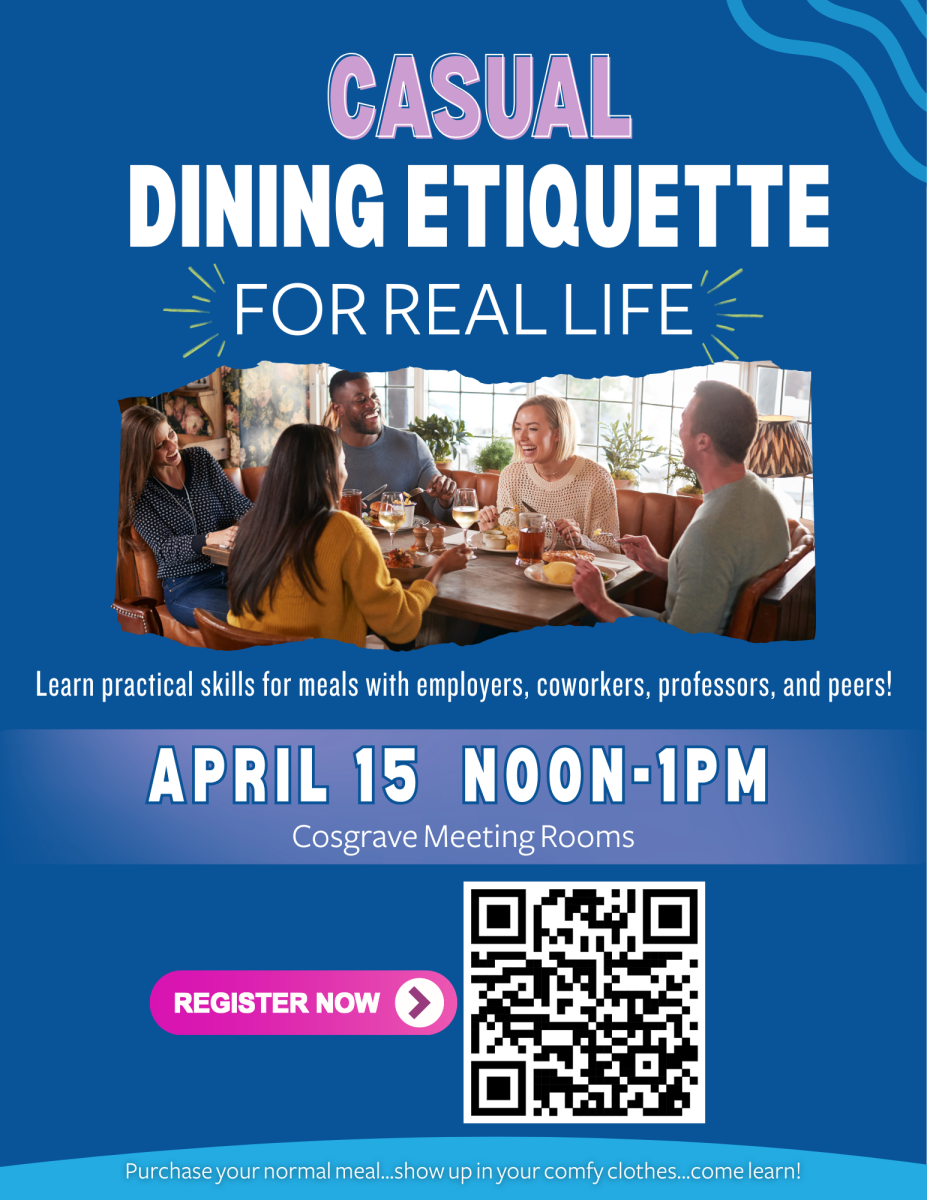 Casual Dining Etiquette Event for Students!